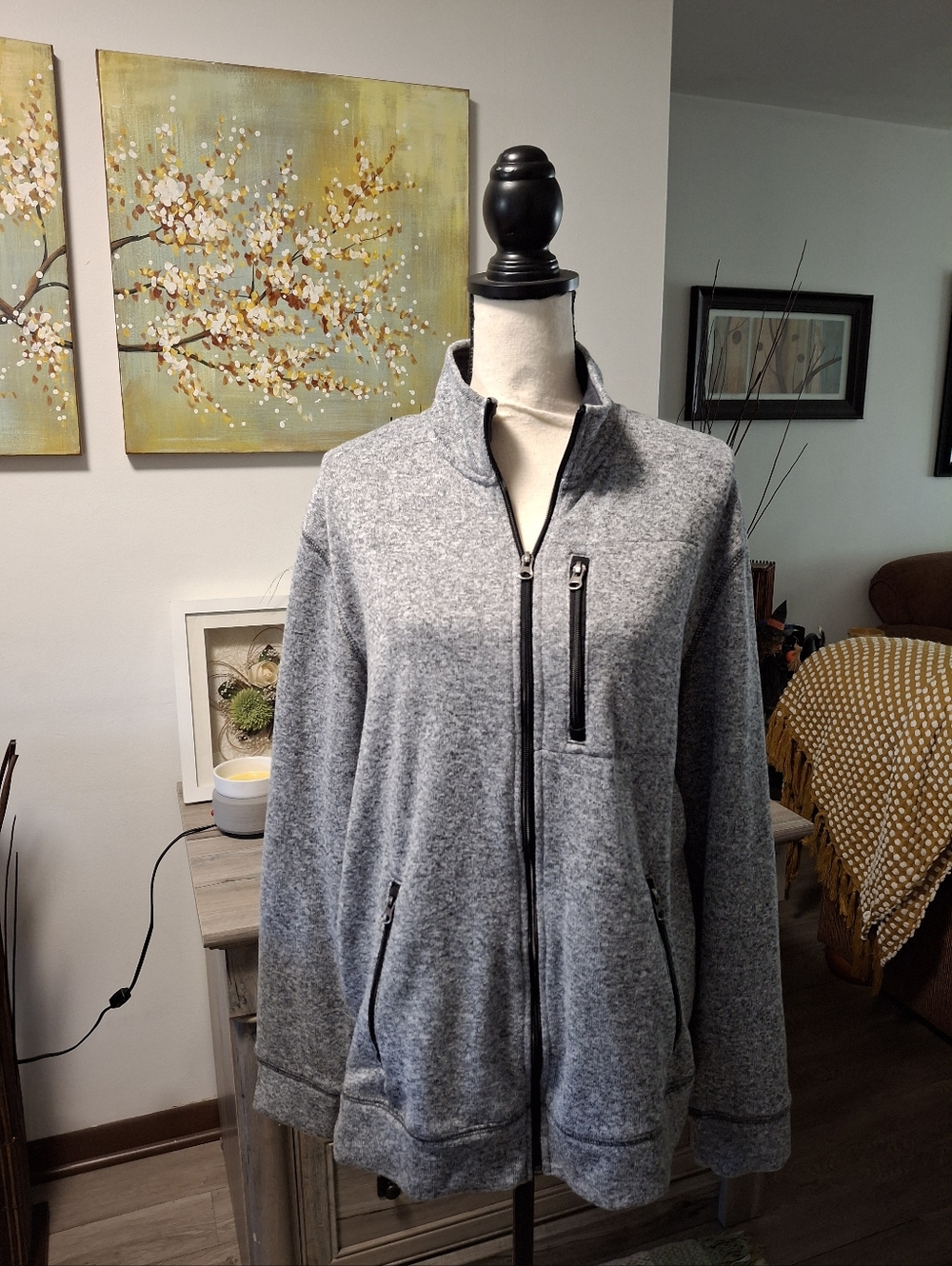 Sonoma Womens XL Full Zip Fleece